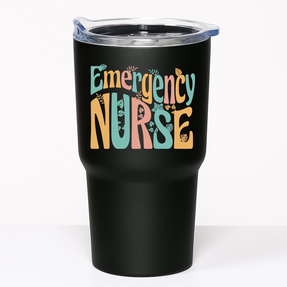 Emergency Nurse Groovy Tumbler