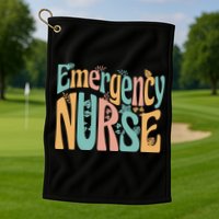 Emergency Nurse Groovy Golf Towel