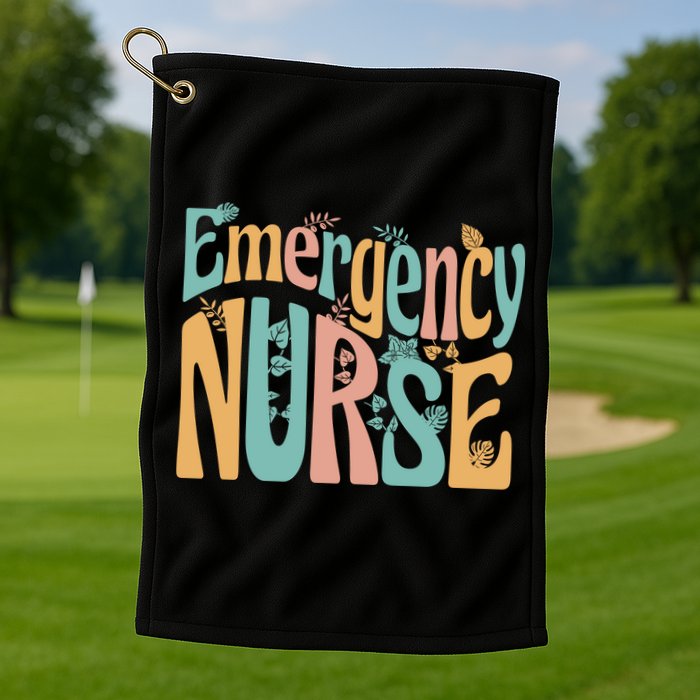 Emergency Nurse Groovy Golf Towel