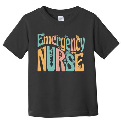 Emergency Nurse Groovy Toddler T-Shirt