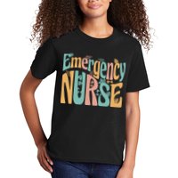 Emergency Nurse Groovy Kids T-Shirt