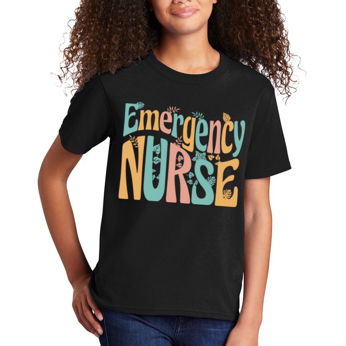 Emergency Nurse Groovy Kids T-Shirt