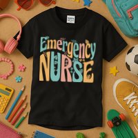 Emergency Nurse Groovy Kids T-Shirt