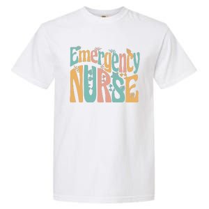 Emergency Nurse Groovy Garment-Dyed Heavyweight T-Shirt