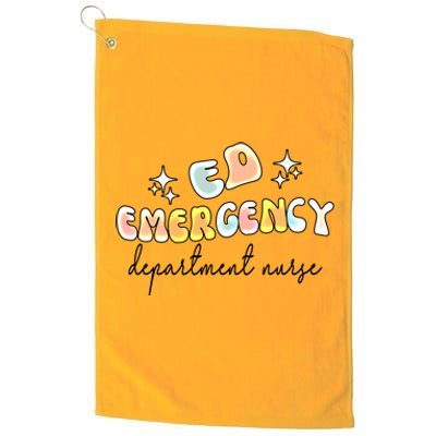 Ed Nursing Groovy Emergency Departt Nurse Gift Platinum Collection Golf Towel