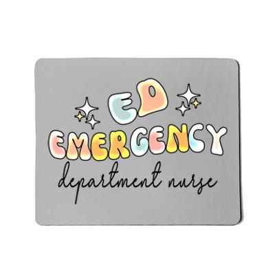 Ed Nursing Groovy Emergency Departt Nurse Gift Mousepad