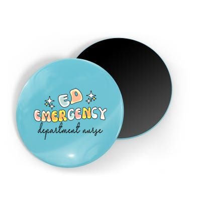 Ed Nursing Groovy Emergency Departt Nurse Gift Magnet