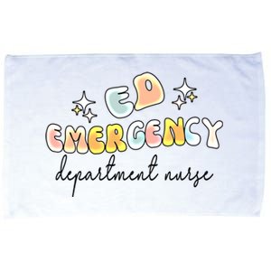 Ed Nursing Groovy Emergency Departt Nurse Gift Microfiber Hand Towel