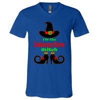 Endoscopy Nurse Gift Halloween Witch Hat Nursing Gift V-Neck T-Shirt