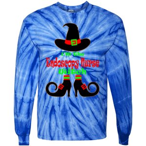 Endoscopy Nurse Gift Halloween Witch Hat Nursing Gift Tie-Dye Long Sleeve Shirt