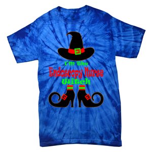 Endoscopy Nurse Gift Halloween Witch Hat Nursing Gift Tie-Dye T-Shirt