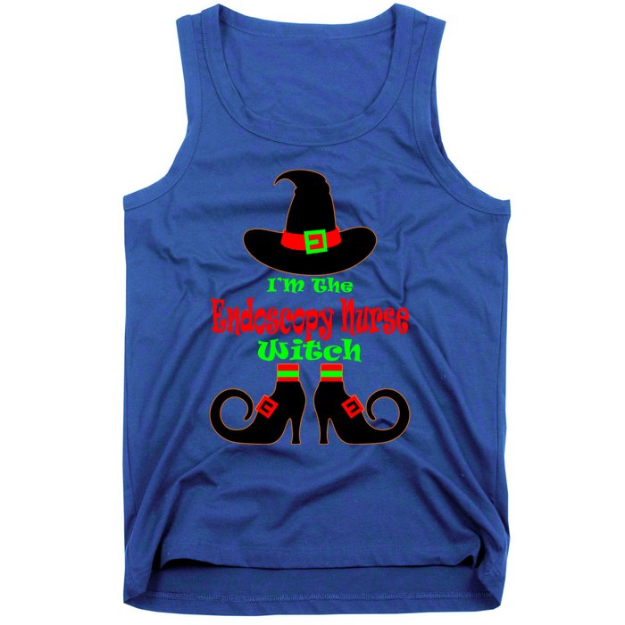 Endoscopy Nurse Gift Halloween Witch Hat Nursing Gift Tank Top