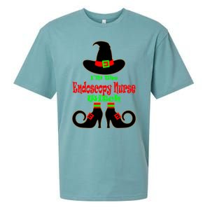 Endoscopy Nurse Gift Halloween Witch Hat Nursing Gift Sueded Cloud Jersey T-Shirt