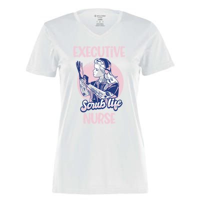 Executive Nursing Gift Women's Momentum V-Neck T-Shirt