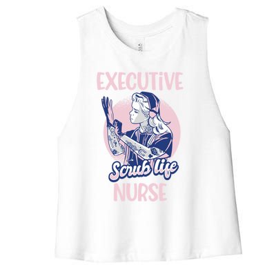 Executive Nursing Gift Women's Racerback Cropped Tank