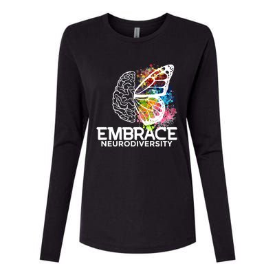 Embrace Neurodiversity Gift Adhd Awareness Gift Womens Cotton Relaxed Long Sleeve T-Shirt