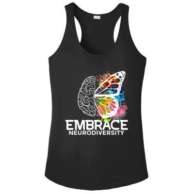 Embrace Neurodiversity Gift Adhd Awareness Gift Ladies PosiCharge Competitor Racerback Tank