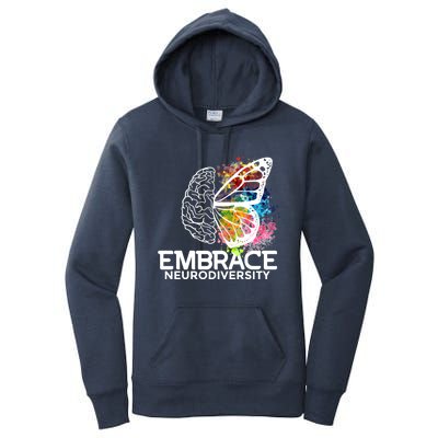 Embrace Neurodiversity Gift Adhd Awareness Gift Women's Pullover Hoodie