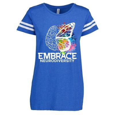 Embrace Neurodiversity Gift Adhd Awareness Gift Enza Ladies Jersey Football T-Shirt