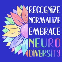 Embrace Neurodiversity Great Gift Rainbow Sunflower Adhd Autism Funny Gift T-Shirt