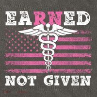 Earned Not Given Nurse Great Gift Cotton Canvas Backpack