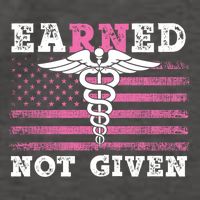 Earned Not Given Nurse Great Gift Vector Backpack