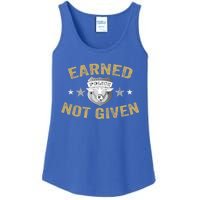 Earned Not Given Police Academy Graduation Police Officer Gift Ladies Essential Tank