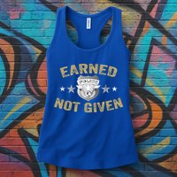 Earned Not Given Police Academy Graduation Police Officer Gift Womens Tank Top
