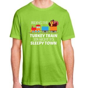 Expert Napper Gravy Lovers Turkey Feast Turkey Train Meaningful Gift Adult ChromaSoft Performance T-Shirt