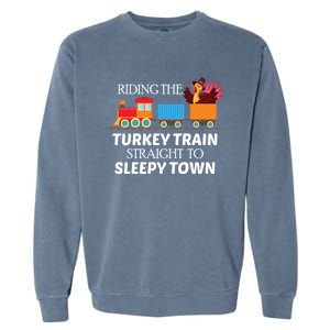 Expert Napper Gravy Lovers Turkey Feast Turkey Train Meaningful Gift Garment-Dyed Sweatshirt