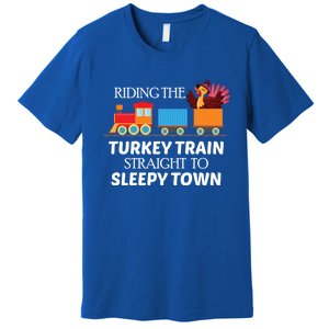 Expert Napper Gravy Lovers Turkey Feast Turkey Train Meaningful Gift Premium T-Shirt