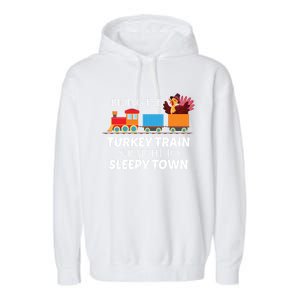 Expert Napper Gravy Lovers Turkey Feast Turkey Train Meaningful Gift Garment-Dyed Fleece Hoodie