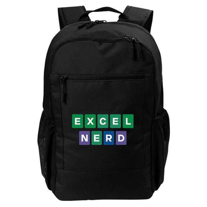 Excel Nerd & Gifts Funny Spreadsheet Excel Geek Daily Commute Backpack