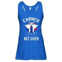 Earned Not Given Taekwondo Martial Arts Athlete Cool Gift Ladies Essential Flowy Tank