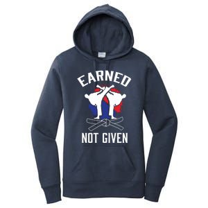 Earned Not Given Taekwondo Martial Arts Athlete Cool Gift Women's Pullover Hoodie