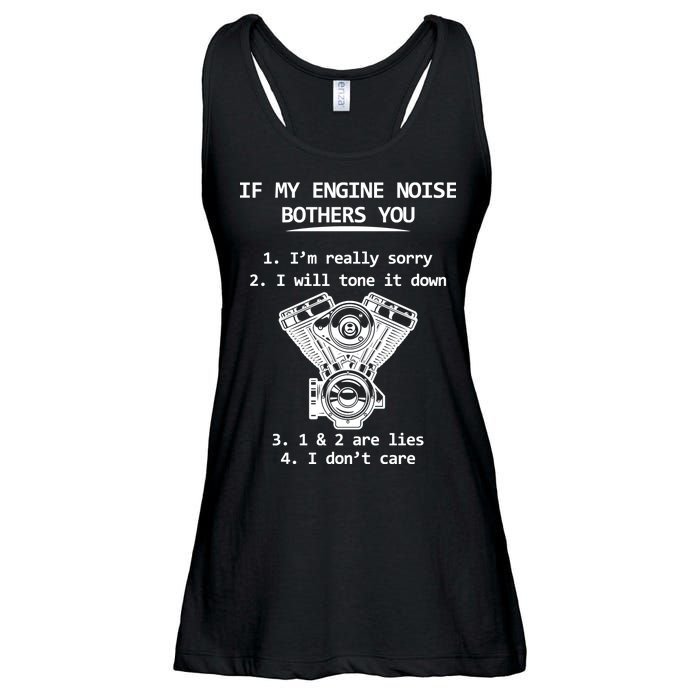 Engine Noise Bothering You I Don't Care Ladies Essential Flowy Tank