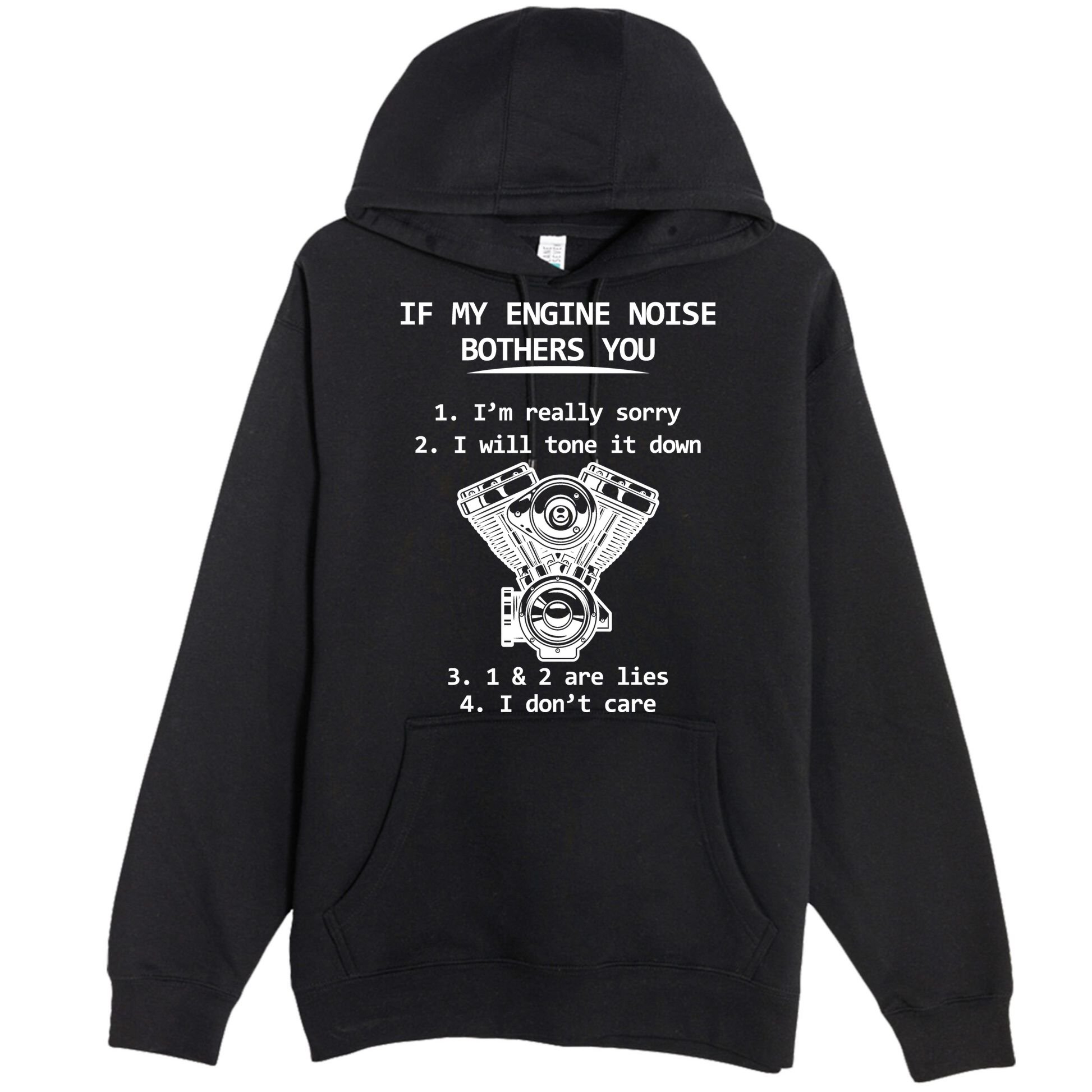Engine Noise Bothering You I Don't Care Premium Pullover Hoodie