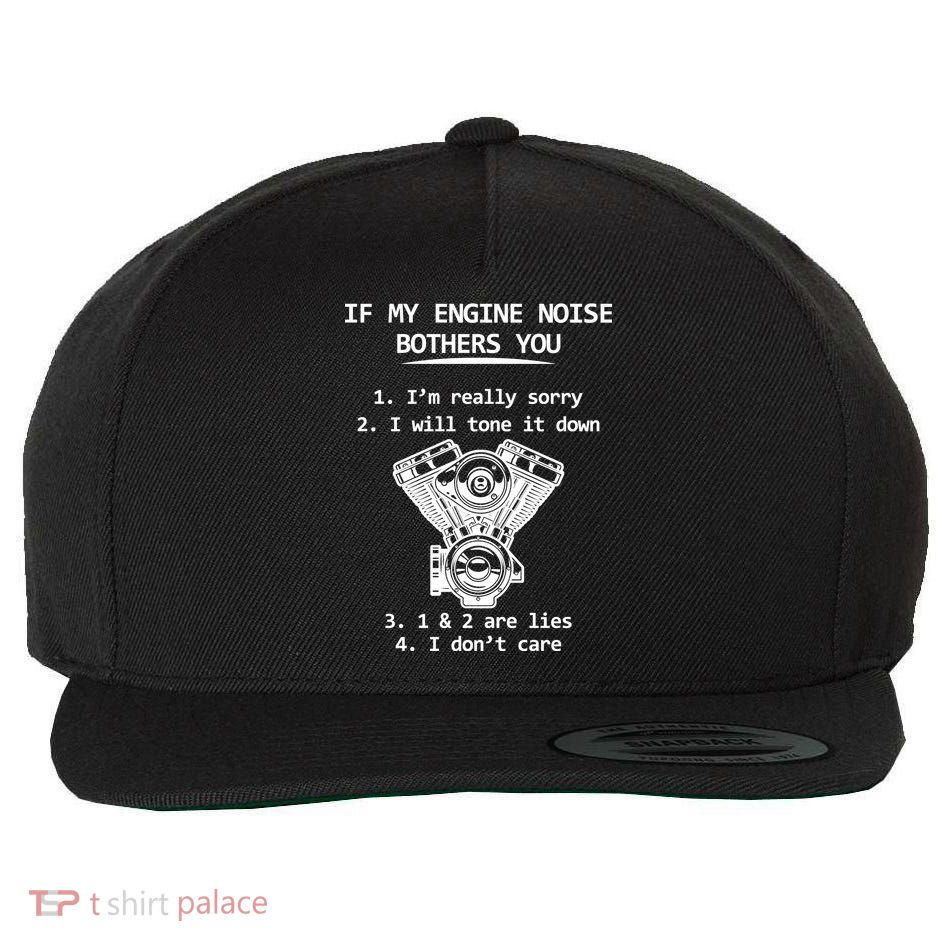 Engine Noise Bothering You I Don't Care Wool Snapback Cap