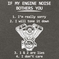 Engine Noise Bothering You I Don't Care Cotton Canvas Backpack