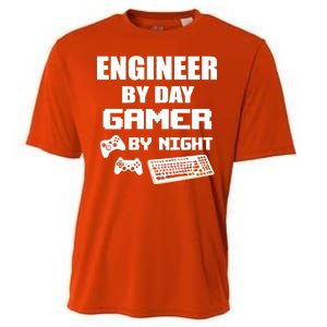 Engineer By Day Gamer By Night Cooling Performance Crew T-Shirt