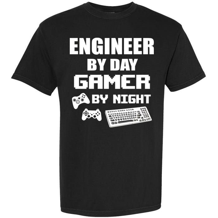 Engineer By Day Gamer By Night Garment-Dyed Heavyweight T-Shirt