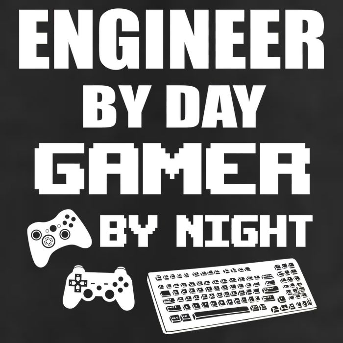 Engineer By Day Gamer By Night Garment-Dyed Heavyweight T-Shirt