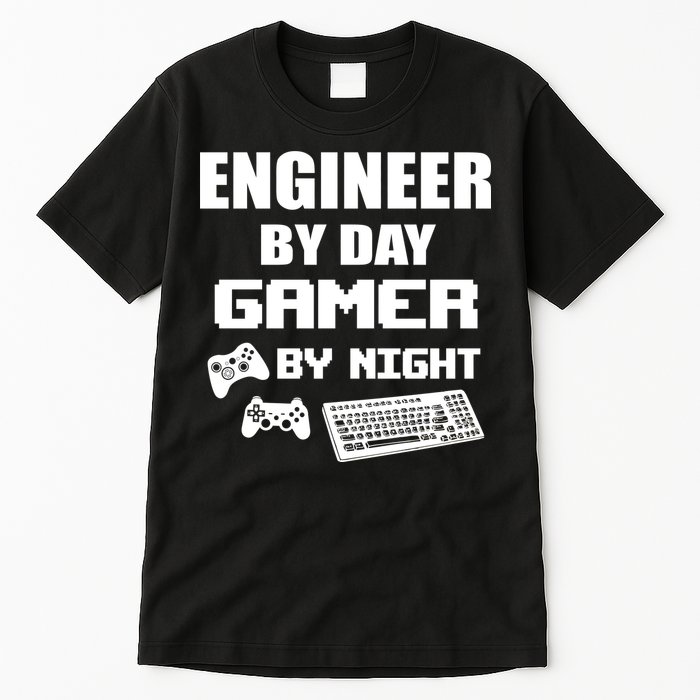 Engineer By Day Gamer By Night Tall T-Shirt