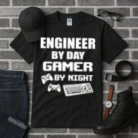 Engineer By Day Gamer By Night Tall T-Shirt