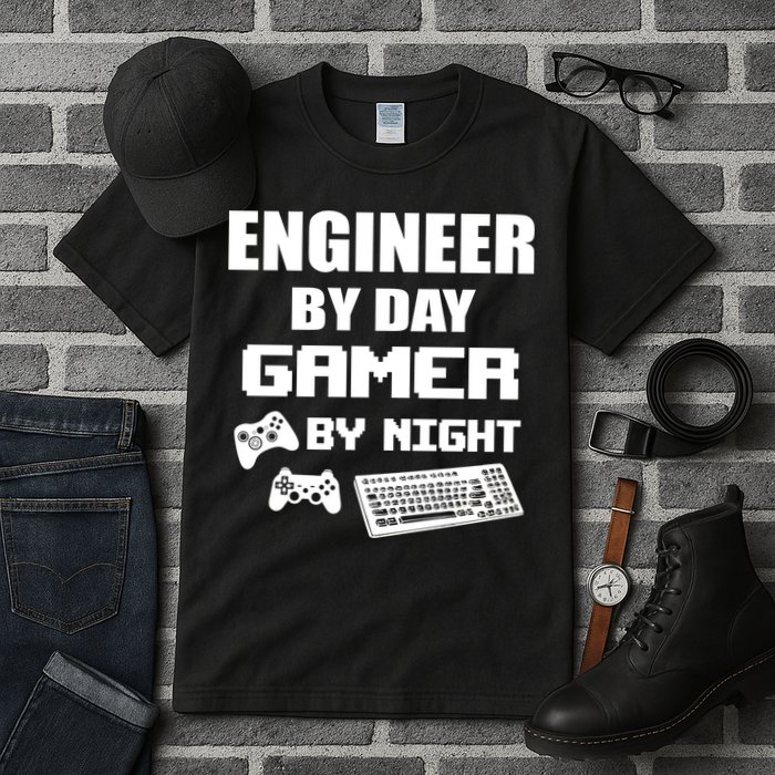 Engineer By Day Gamer By Night Tall T-Shirt