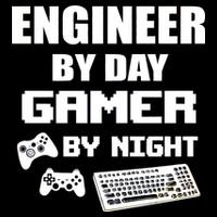 Engineer By Day Gamer By Night Tall T-Shirt