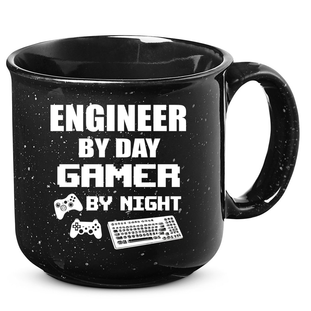 Engineer By Day Gamer By Night 15oz Campfire Ceramic Mug