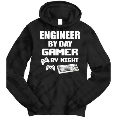 Engineer By Day Gamer By Night Tie Dye Hoodie