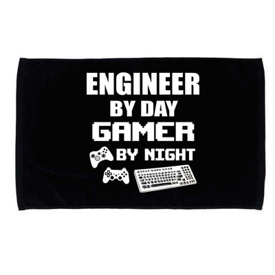 Engineer By Day Gamer By Night Microfiber Hand Towel