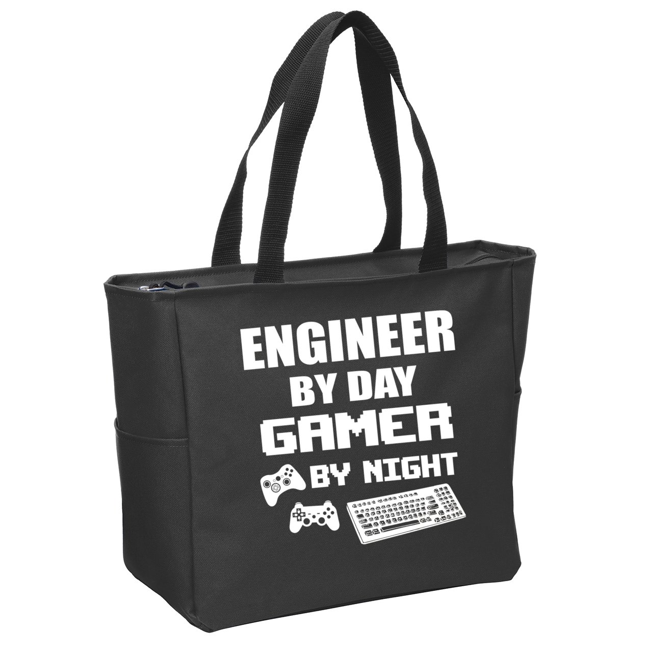 Engineer By Day Gamer By Night Zip Tote Bag